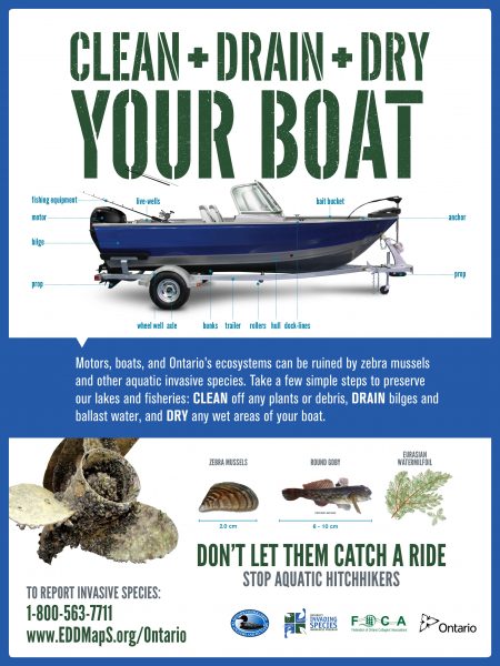 Clean, Drain, Dry Your Boat